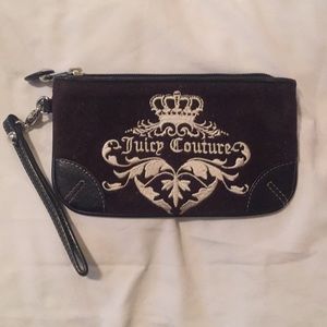 Juicy Couture velour wristlet